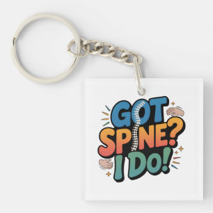 Chiropractor Humor Spine Gezondheid Quote Sleutelhanger
