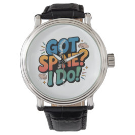 Chiropractor Humor Spine Health Quote Horloge