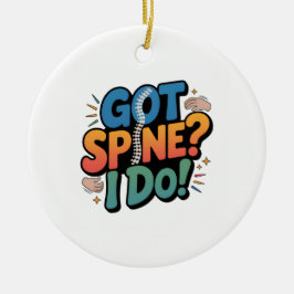 Chiropractor Humor Spine Health Quote Keramisch Ornament