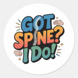 Chiropractor Humor wervelkolom gezondheid citaat Ronde Sticker