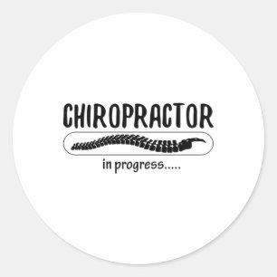 Chiropractor in Progress Spine Chiro Ronde Sticker
