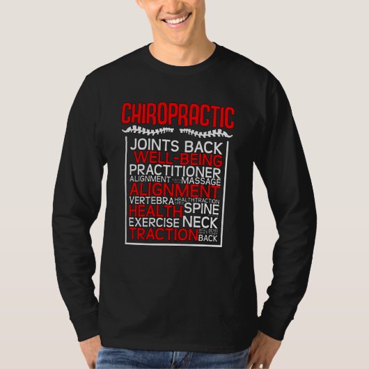 Chiropractor Joints Back Complementary Medicine Ch T-shirt (Voorkant)