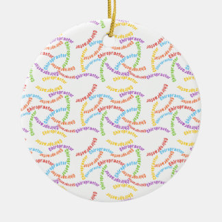 Chiropractor Kleurrijke Wording Sherpa Dekbed Keramisch Ornament