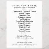 Chiropractor Licensed Doctor Flyer (Achterkant)