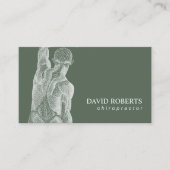 Chiropractor Massage Spa Sage Green Visitekaartje (Voorkant)