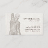 Chiropractor Massage Therapy Plain Appointment Afsprakenkaartje (Voorkant)