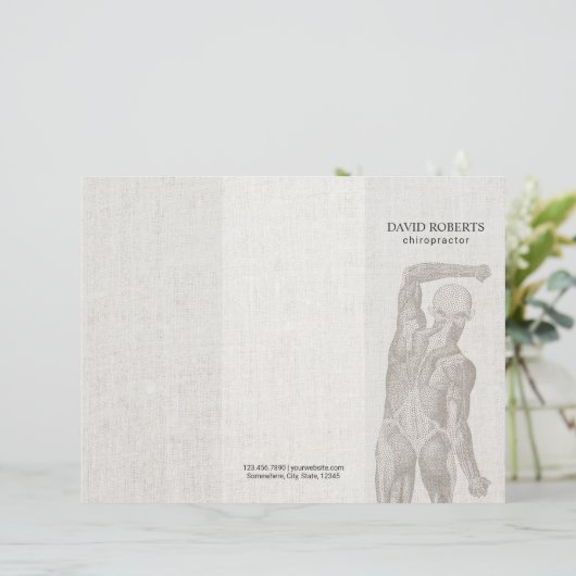 Chiropractor Massage Therapy Trifold (Staand voorkant)
