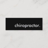 chiropractor. mini visitekaartje (Voorkant)