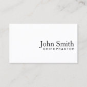 Chiropractor Minimalist Elegant Plain Visitekaartje (Voorkant)