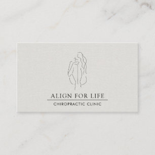 Chiropractor-minimalistisch Visitekaartje