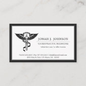 chiropractor | Minimalistische zwarte rand Visitekaartje (Voorkant)