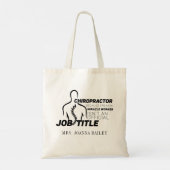 Chiropractor Mirakelwerker niet officiële functiel Tote Bag (Achterkant)