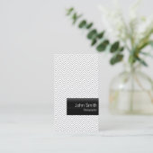 Chiropractor Modern Chevron Stripes Visitekaartje (Staand voorkant)