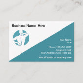 Chiropractor Moderne Logo Visitekaartjes (Voorkant)