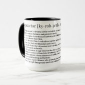 Chiropractor Mug personnalisée (Devant gauche)