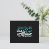 Chiropractor omdat Life Spine Gift Briefkaart (Staand voorkant)