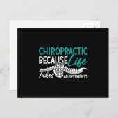 Chiropractor omdat Life Spine Gift Briefkaart (Voorkant / Achterkant)