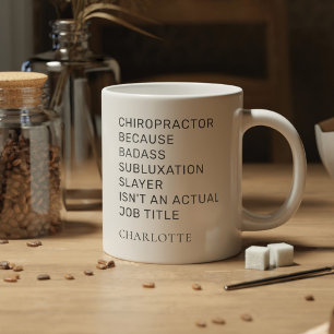 Chiropractor Omdat Subluxe Zwervel Birthday Extra Grote Beker