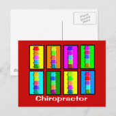 Chiropractor Popart Gifts Briefkaart (Voorkant / Achterkant)