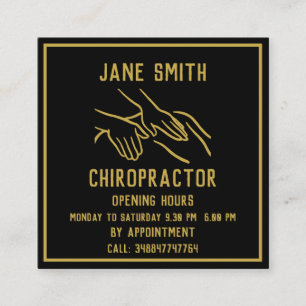 Chiropractor Professional Vierkante Visitekaartje