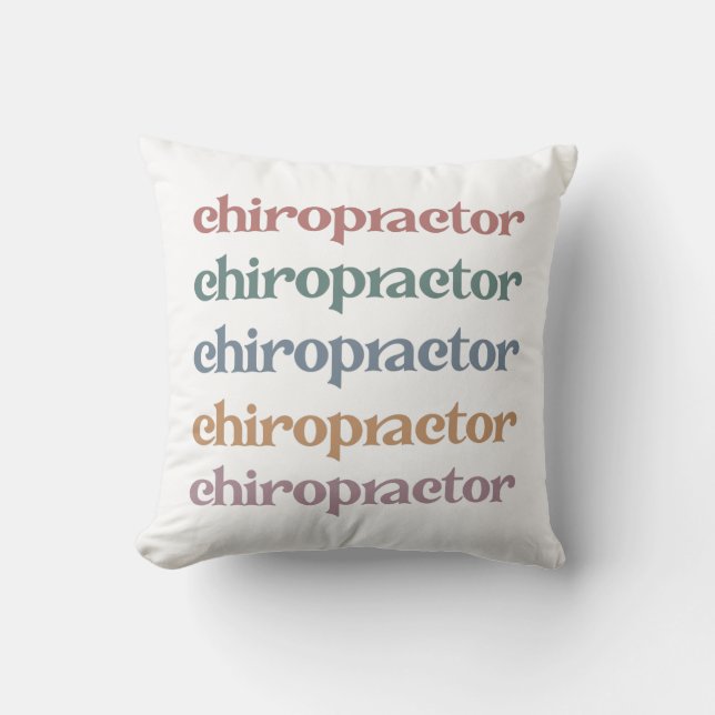 Chiropractor Retro Chiropractic Chiro Squad Gifts Kussen (Voorkant)