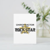 Chiropractor Rock Star by Night Briefkaart (Staand voorkant)