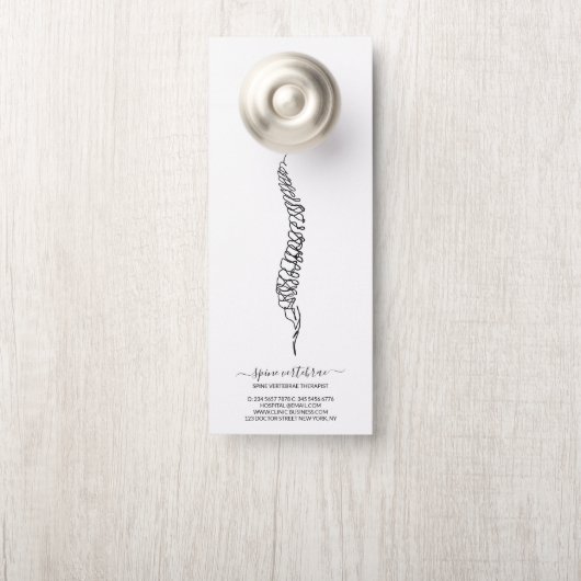 Chiropractor skelet wervelkolom (Op knop)