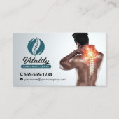 Chiropractor Therapist Chiropractic Care Clinic Visitekaartje (Voorkant)