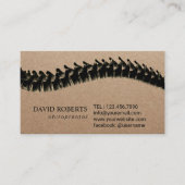 Chiropractor Therapist Rustic Kraft Afsprakenkaartje (Voorkant)