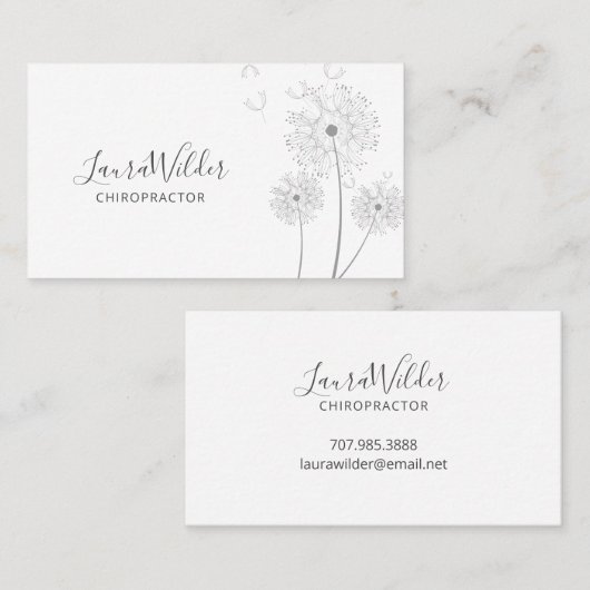 Chiropractor Visitekaartje (Voorkant / Achterkant)