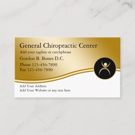 Chiropractor Visitekaartjes (Voorkant)