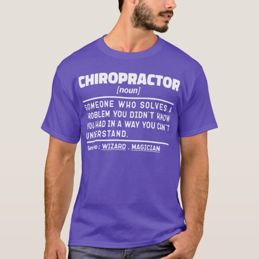 Chiropractor zelfstandig naamwoord fysiotherapie w t-shirt (Voorkant)