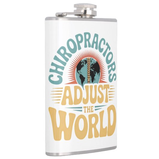 Chiropractoren passen het World Retro Design aan Heupfles (Rechts)