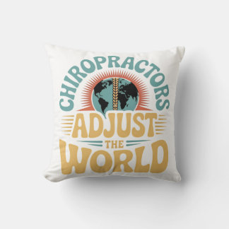 Chiropractoren passen het World Retro Design aan Kussen