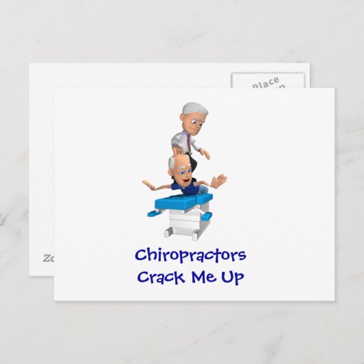 Chiropractors maken me Briefkaarten (Voorkant / Achterkant)