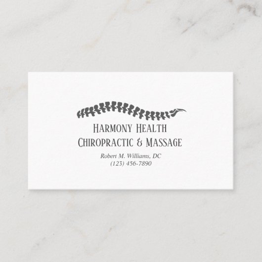 Chiroprakor Visitekaartje (Voorkant)