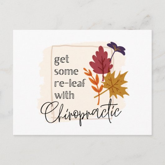 Chiropraktijk, chiropractor, Chiropraktijk Briefkaart (Voorkant)