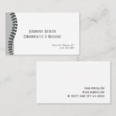 Chiropraktijk Clinic Health & Wellness Visitekaartje (Voorkant / Achterkant)