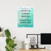 Chiropraktijk is een ziektekostenverzekering 18x24 poster (Thuiskantoor)