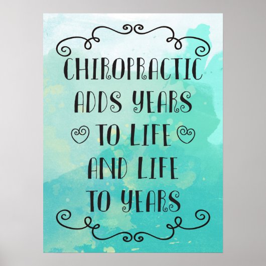 Chiropraktijk voegt 18x24 Poster toe aan leven (Voorkant)