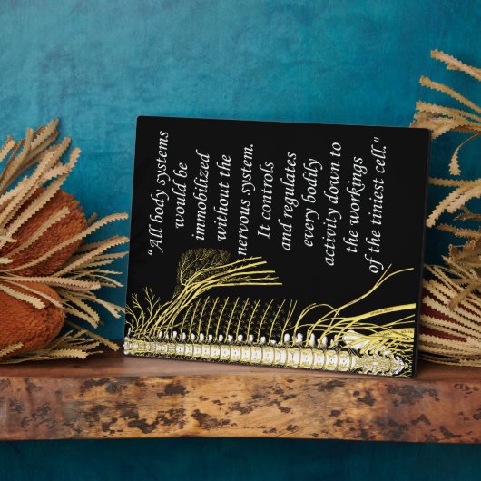 Chiropraktijk Zenuwstelsel Quote Easel Fotoplaat (Zijkant)