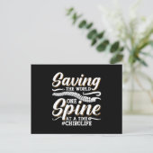 Chiropraktijkbeschermer van de wereld briefkaart (Staand voorkant)