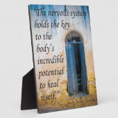 Chiropraktijkcode voor gezondheidsesel fotoplaat (Zijkant)