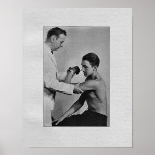 Chiropraktijkschouderonderzoek afdrukken poster