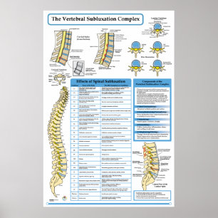 Chiropraktijkvertebrale subluxe Poster