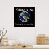 Chiropraktisch Poster: De wereld veranderen sinds  Poster (Keuken)