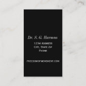 Chiropraktische Visitekaartjes (Achterkant)