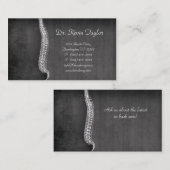 Chiropraticien Carte de visite Chiropratique Spine (Devant / Derrière)