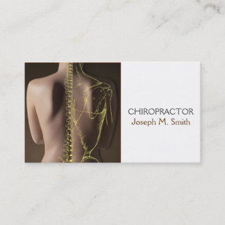 Chiropraticien, chiropraticien, Carte de visite de