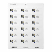 Chiropraticien masculin ou Étiquettes de adresse d (Feuille entière)